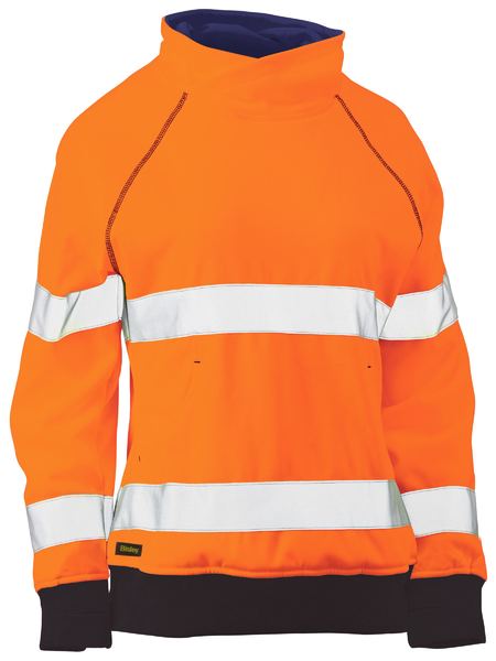 Bisley Women's Taped Hi Vis Fleece Jumper