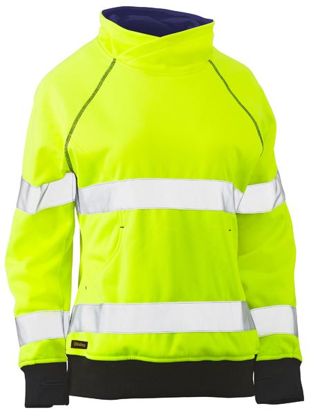 Bisley Women's Taped Hi Vis Fleece Jumper