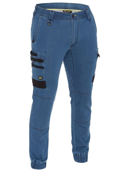 FLX AND MOVE STRETCH DENIM CARGO CUFFED PANTS