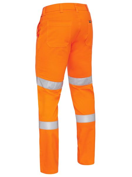 TAPED BIOMOTION STRETCH COTTON DRILL WORK PANTS