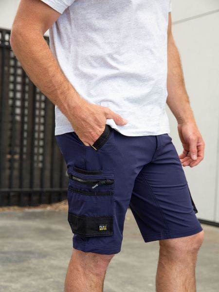 Bisley Flx & Move 4-way Stretch Zip Cargo Short