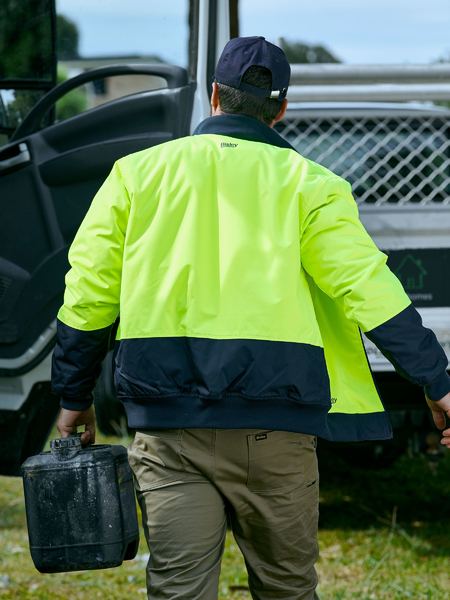 Bisley Two Tone Hi Vis Bomber Jacket