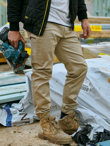 Bisley Stretch Cotton Drill Cargo Cuffed Pants