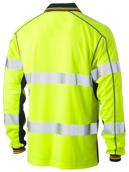 TAPED HI VIS POLYESTER MESH POLO