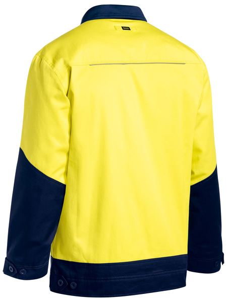 HI VIS DRILL JACKET WITH LIQUID REPELLENT FINISH