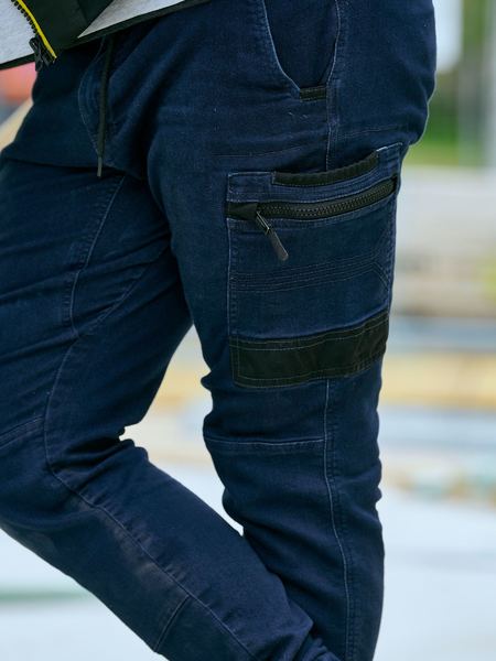 FLX AND MOVE STRETCH DENIM CARGO CUFFED PANTS