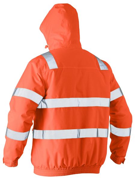 Bisley Taped Hi Vis Wet Weather Bomber Jacket