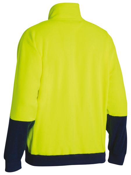 Bisley HI VIS Polar Fleece Zip Pullover