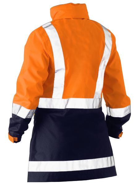 Bisley Women's H Taped Two Tone Hi Vis Rain Jacket