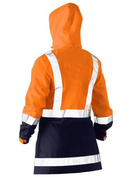 Bisley Women's H Taped Two Tone Hi Vis Rain Jacket