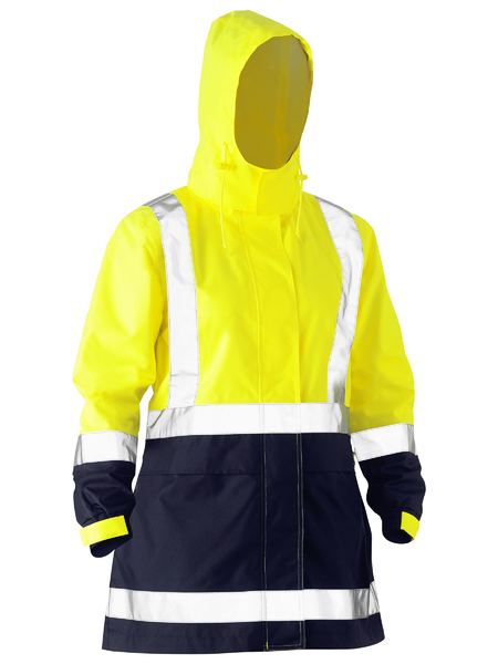 Bisley Women's H Taped Two Tone Hi Vis Rain Jacket