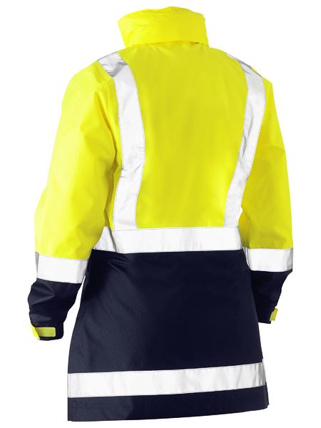 Bisley Women's H Taped Two Tone Hi Vis Rain Jacket