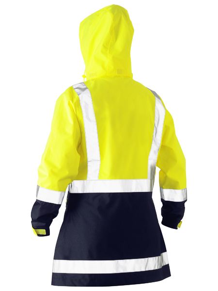 Bisley Women's H Taped Two Tone Hi Vis Rain Jacket