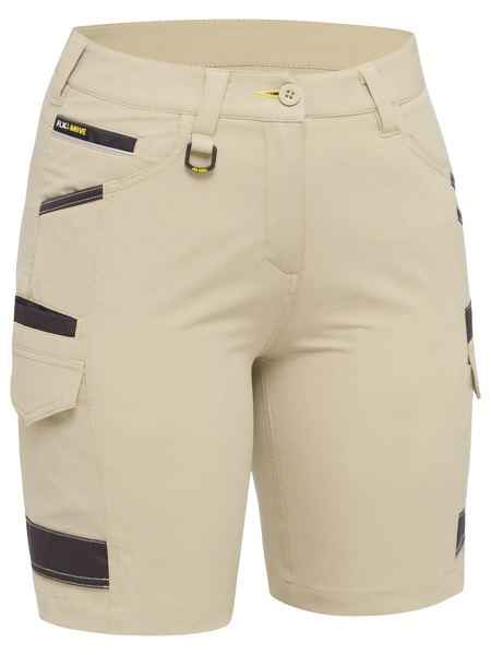 BISLEY WOMEN'S FLX & MOVE 4-WAY STRETCH ZIP CARGO SHORT