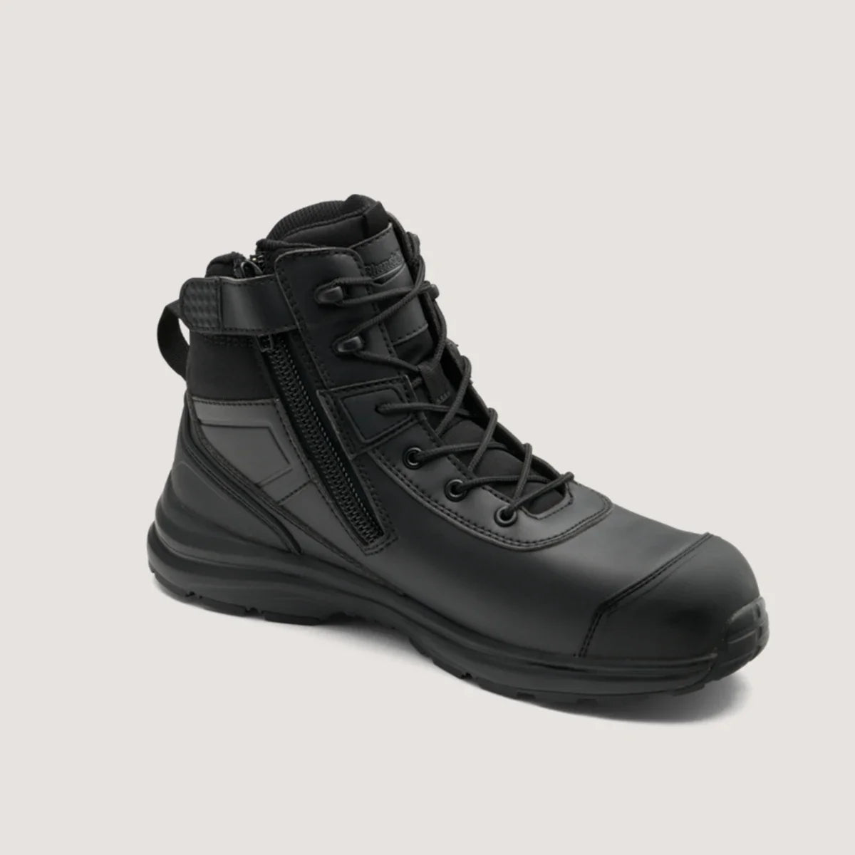 Blundstone Unisex Zip Up Safety Boots - Black