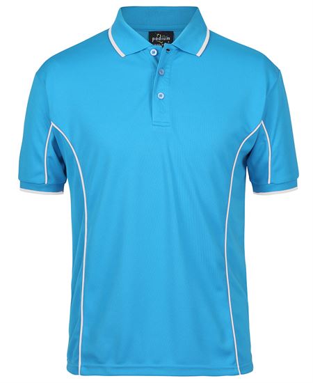 Podium Short Sleeve Piping Polo - Sizes XS-L