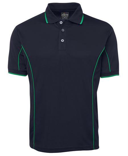 Podium Short Sleeve Piping Polo - Sizes XS-L