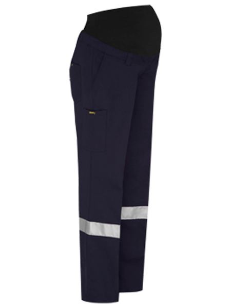 WOMEN'S TAPED MATERNITY DRILL WORK PANTS