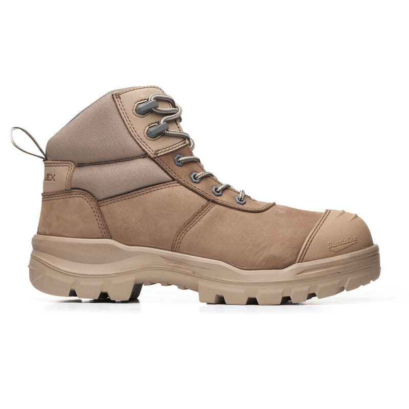 8553 Blundstone RotoFlex Safety Unisex Zip Sided Stone