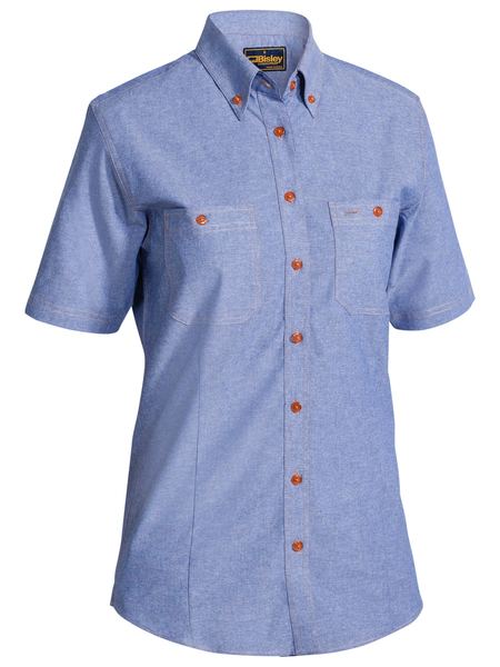 Bisley Women's Chambray Short Sleeve Shirt