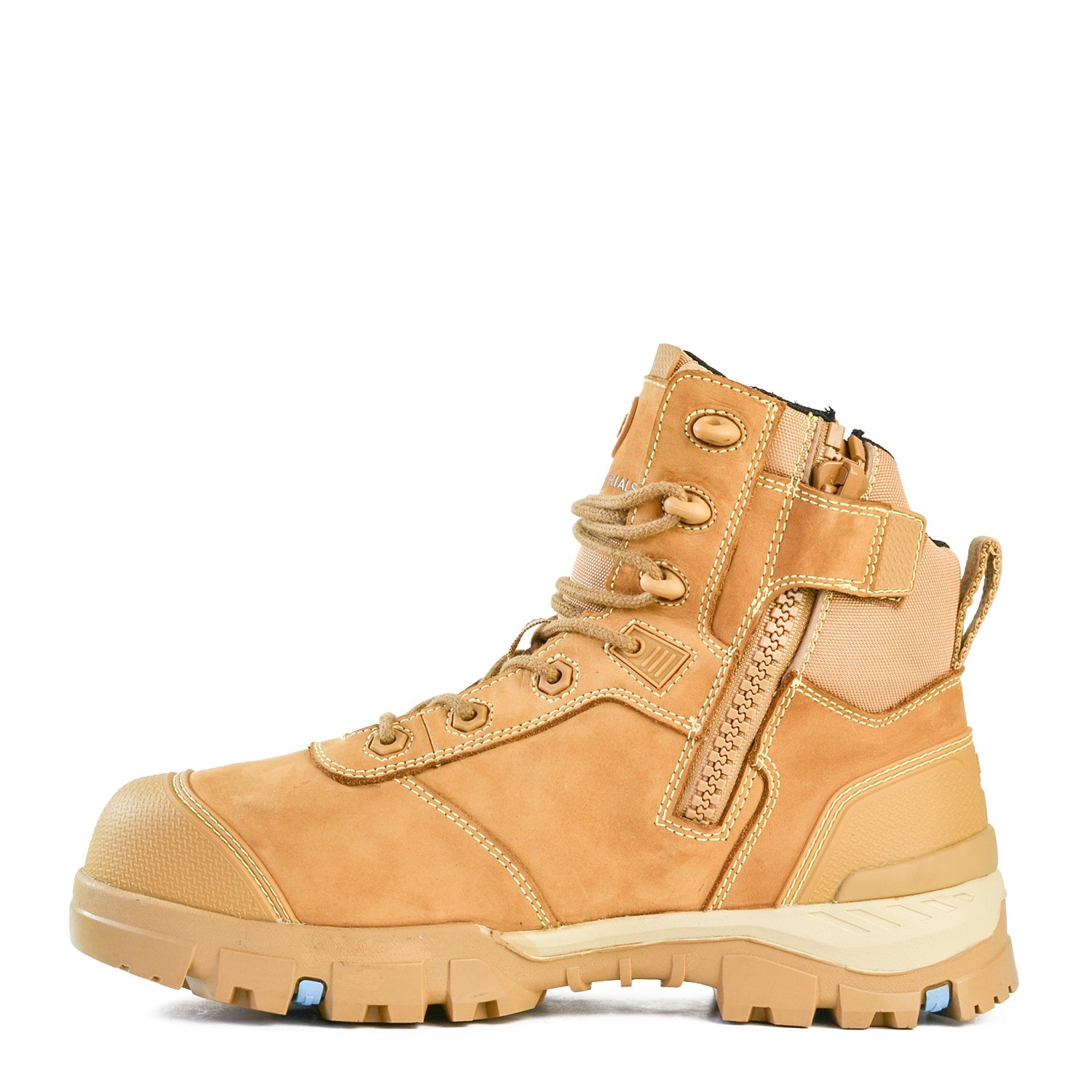 Bata Industrials - 804-88830 Avenger - Mid Cut Lace/Zip Sided Safety Boot Wheat