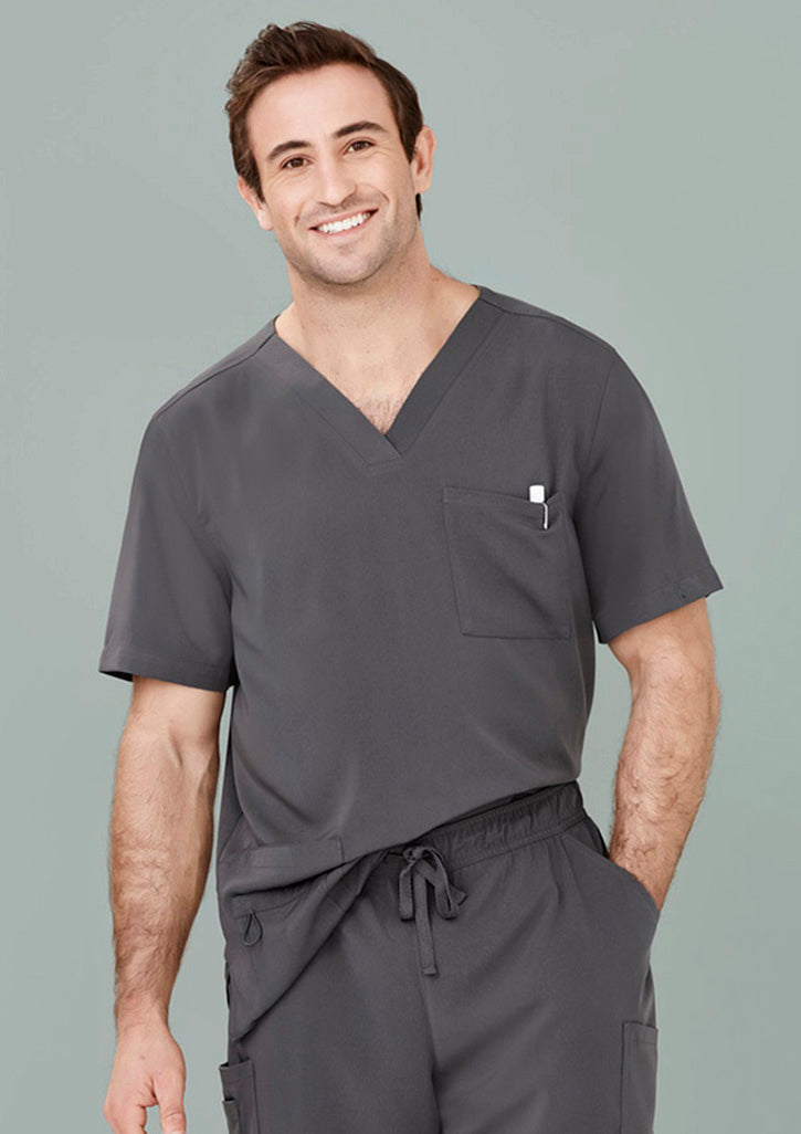 Avery Mens V Neck Scrub Top