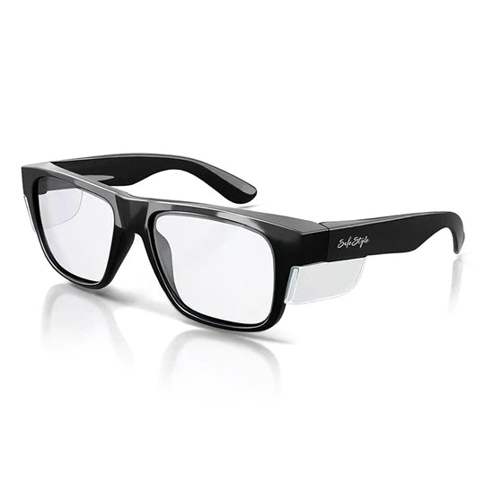 SafeStyle Fusions Black Frame Clear Lens