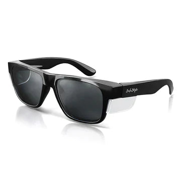 SafeStyle Fusion Black Frame Tinted Lens