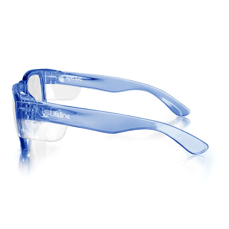 SafeStyle Fusions Blue Frame Clear Lens