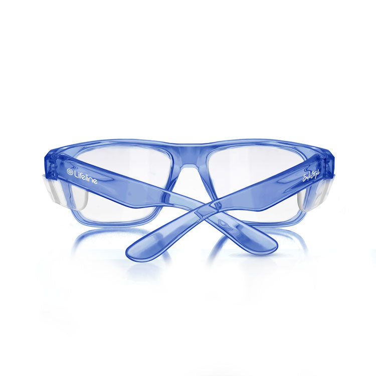 SafeStyle Fusions Blue Frame Clear Lens