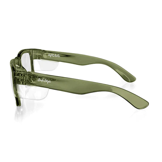 Safestyle Fusions Green Frame Clear Lens