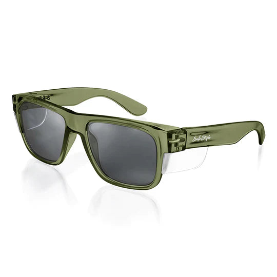 Safestyle Fusions Green Frame Tinted Lens