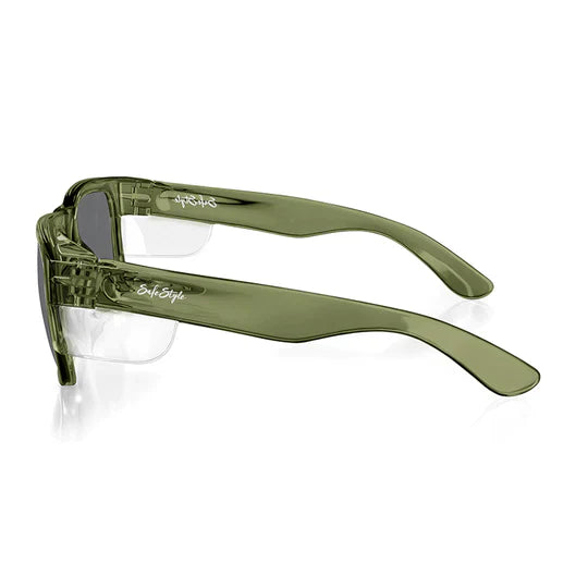 Safestyle Fusions Green Frame Tinted Lens