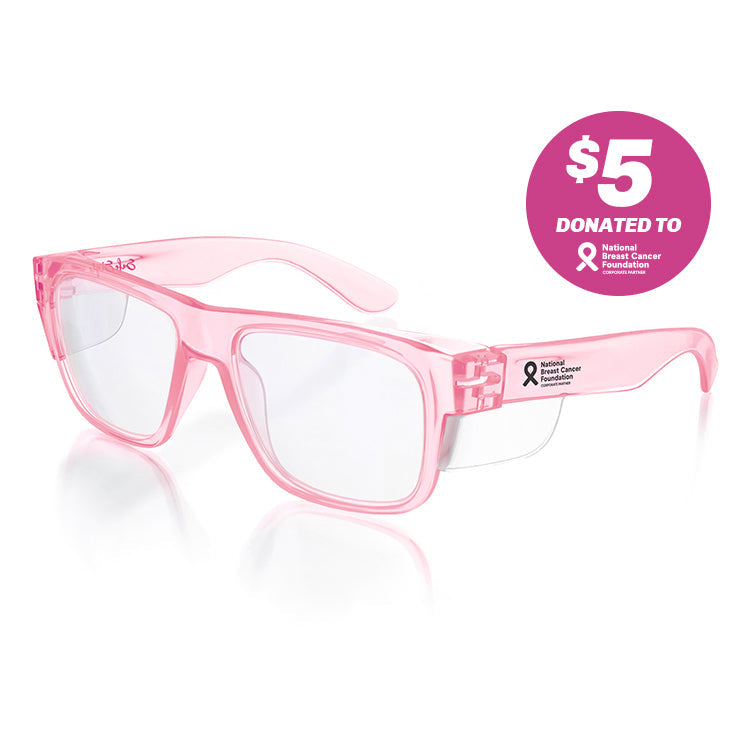 SafeStyle Fusions Pink Frame Clear Lens