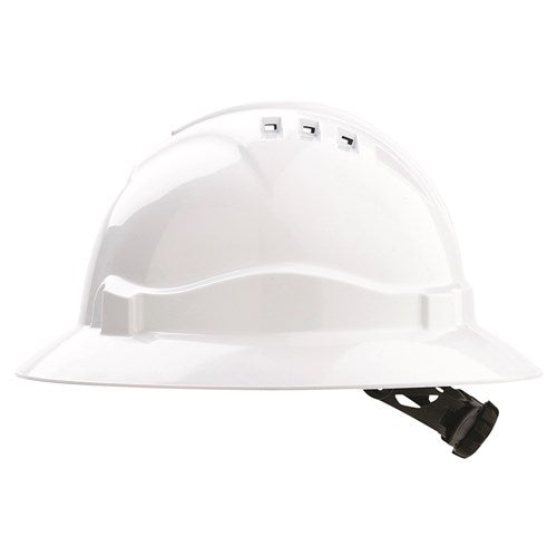 Pro Choice V6 Hard Hat Vented Full Brim Ratchet Harness