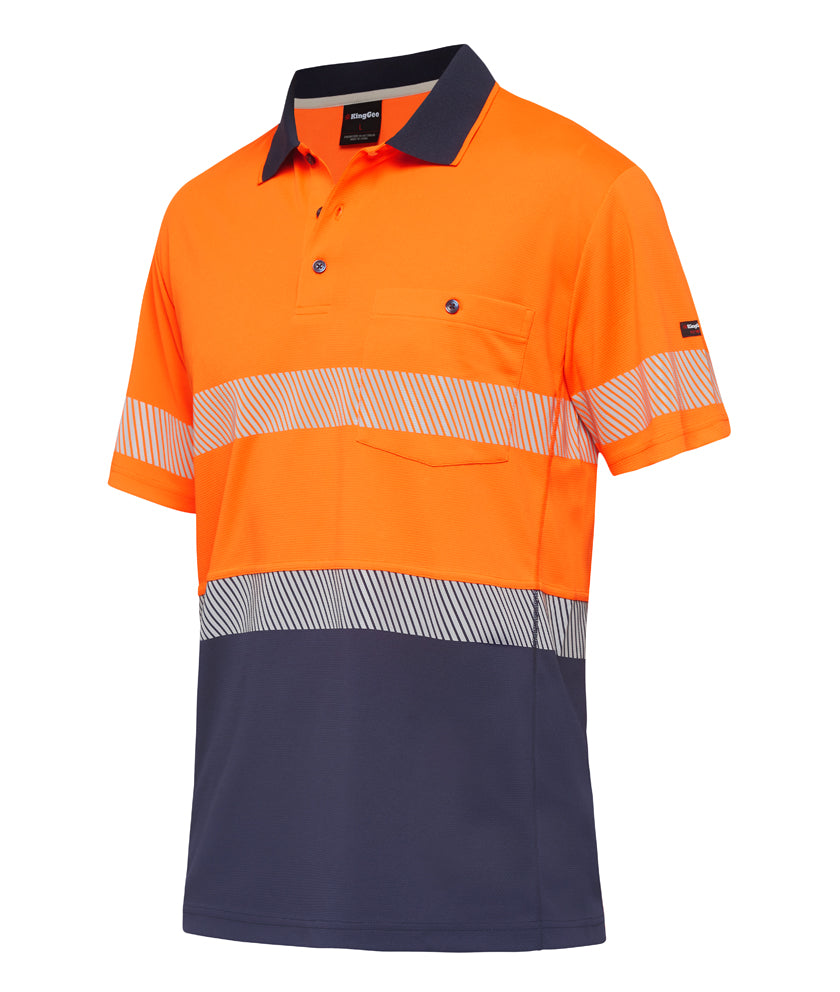 King Gee WC HF Spliced Polo S/S Taped