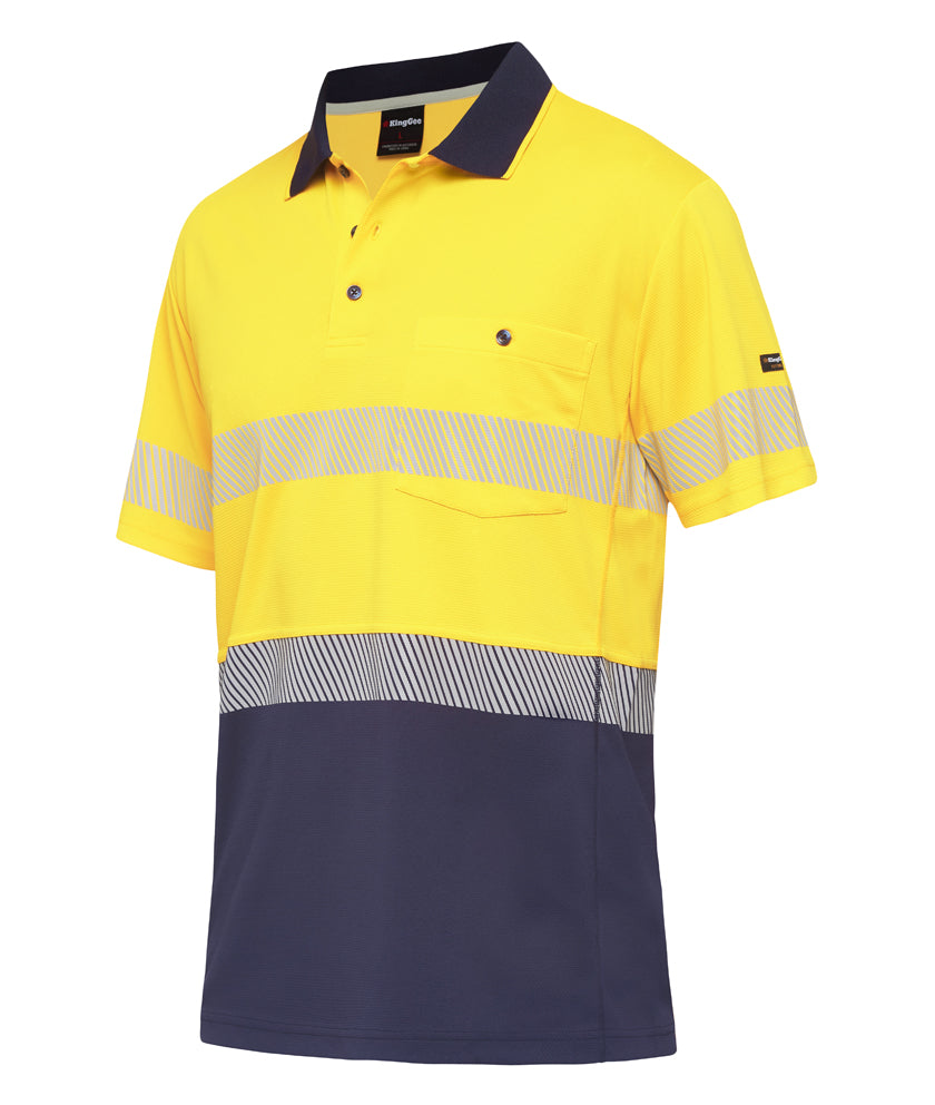 King Gee WC HF Spliced Polo S/S Taped