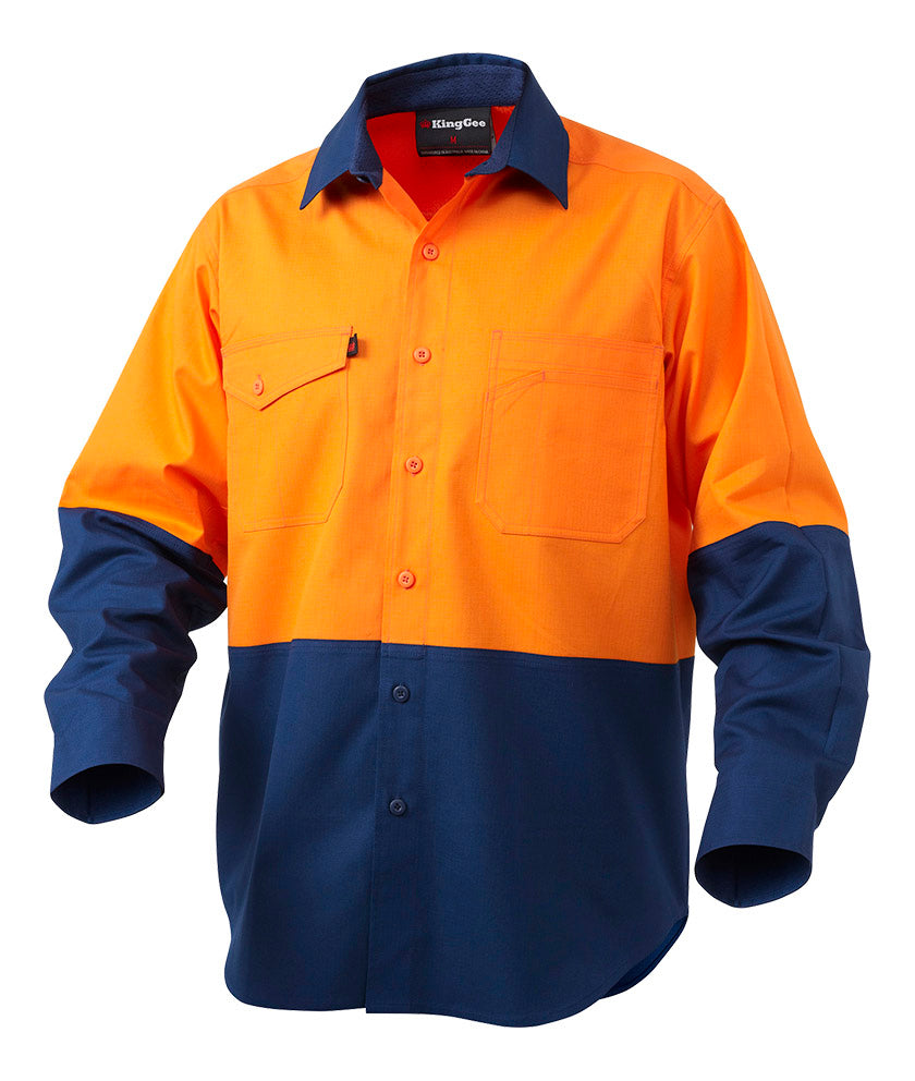 King Gee Workcool 2 Spliced Shirt L/S