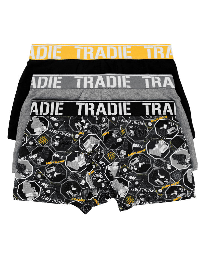 EXCLUSIVE Tradie Mens 3pk Fitted Trunk