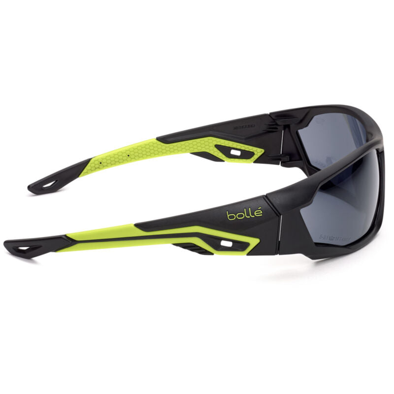 Bolle Safety - MERCURO Yellow / Black Temples Platinum AS/AF Smoke Lens