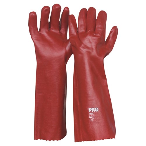 Pro Choice 45CM Red PVC Gloves Large