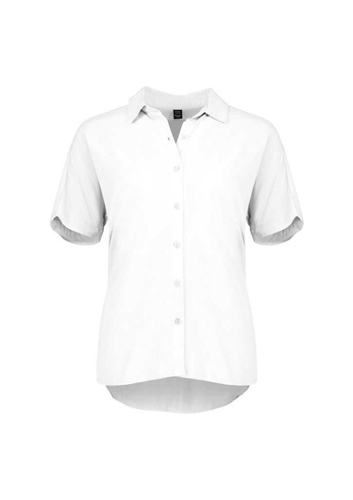 Dahlia Womens Short Sleeve Blouse