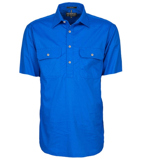 Ritemate Mens Pilbara Closed Front S/S Shirt