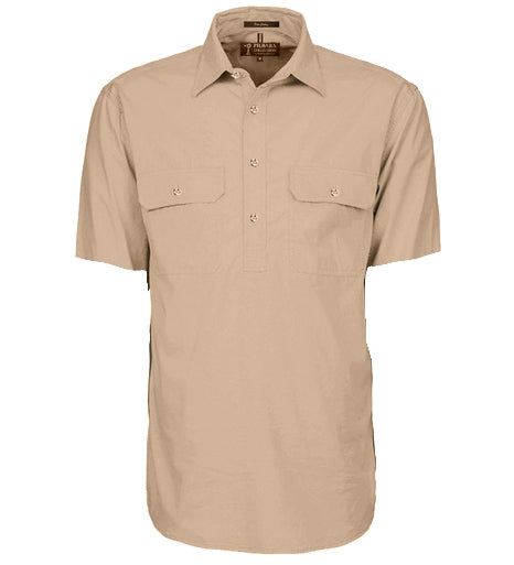 Ritemate Mens Pilbara Closed Front S/S Shirt