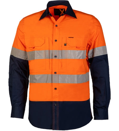 Ritemate RMX Flex Fit Utility Shirts, Two Tone, Reflective