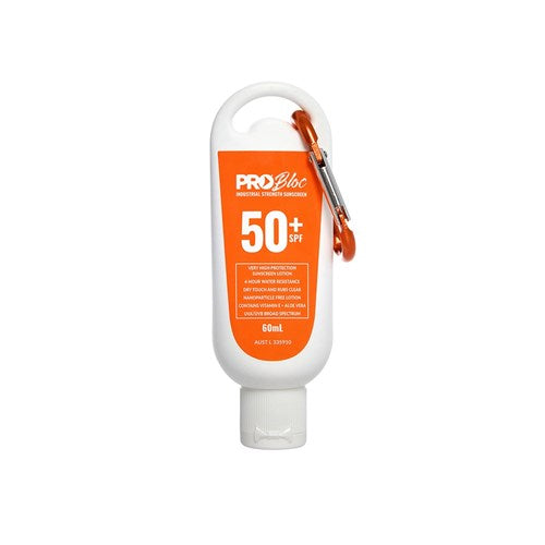 Pro Choice Probloc SPF 50 + Sunscreen 60ML Squeeze Bottle With Carabiner