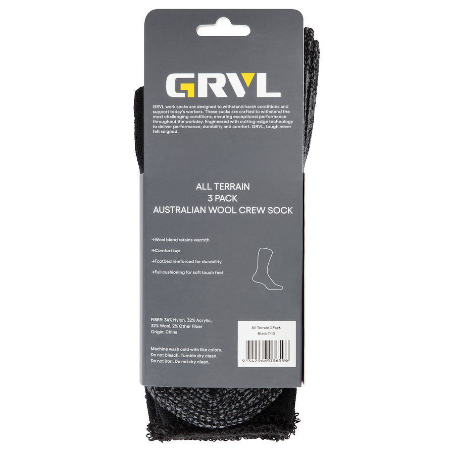 GRVL All Terrain Socks - 3 Pack