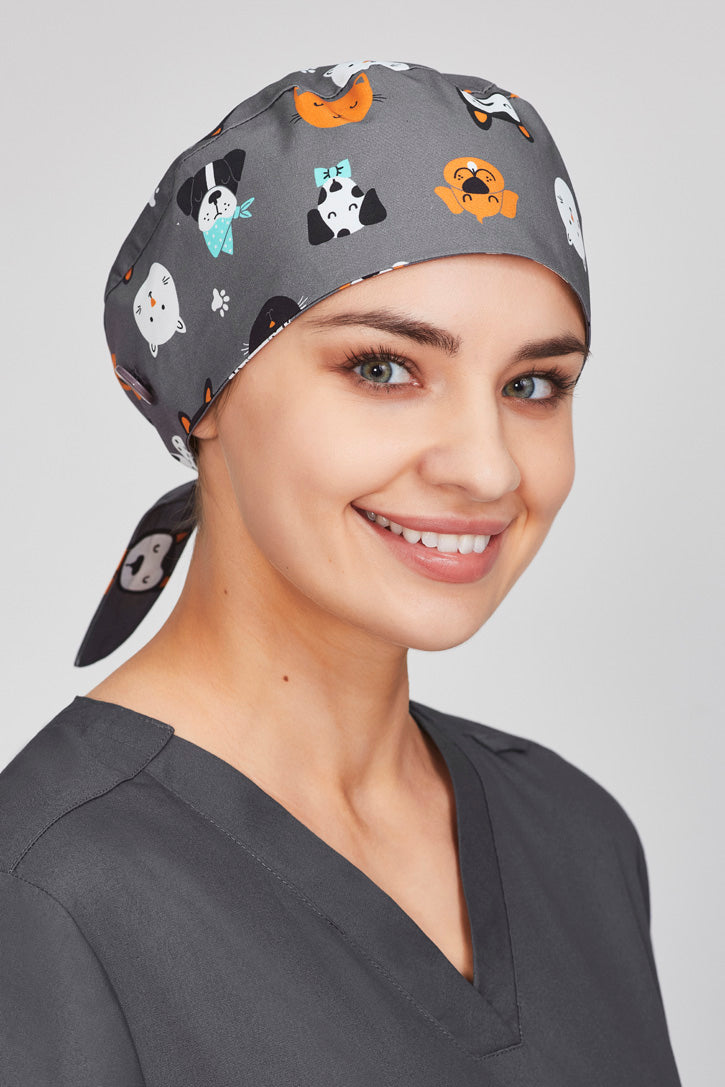 Biz Care Unisex Printed Scrub Cap