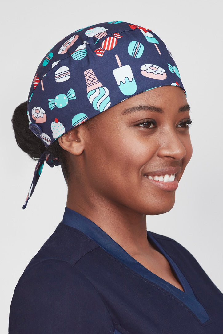 Biz Care Unisex Printed Scrub Cap