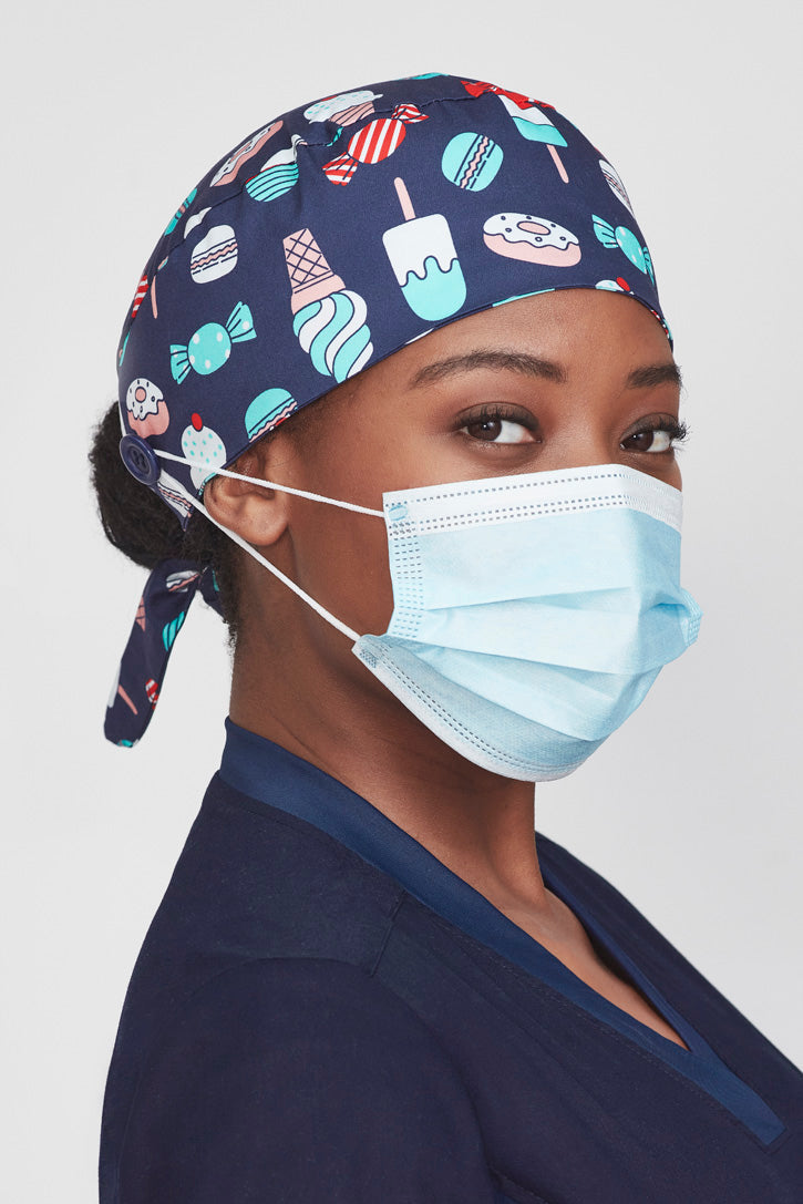 Biz Care Unisex Printed Scrub Cap